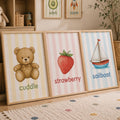 Personalized First Words Nursery Prints